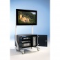 TV Komplett-Set bestehend aus: TV-Wagen, Flachbild-Fernseher 49 Zoll (123 cm) und 